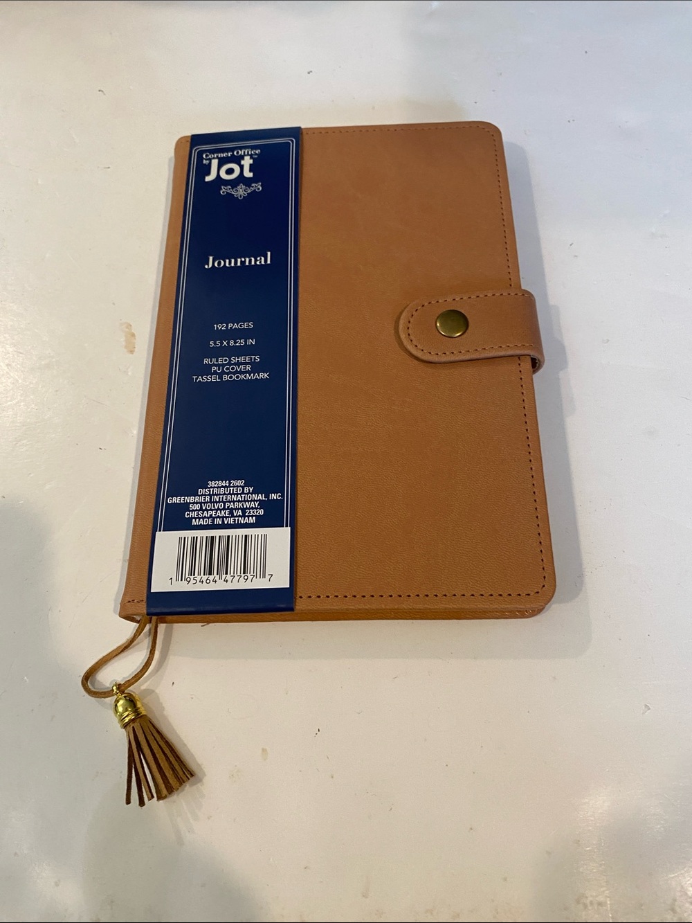 NWT Jot Corner Office Faux Leather Journal